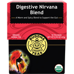 Buddha Teas Organic Herbal  Digestive Nirvana 18 Sachets — front pack image (UHP)