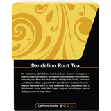 Buddha Teas Organic Herbal Dandelion Root Tea 18 Sachets — side pack image (UHP)