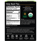 Buddha Teas Organic Herbal Holy Basil Tea (Tulsi) 18 Sachets — back pack image (UHP)