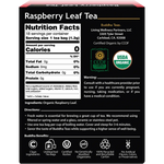 Buddha Teas Organic Herbal Raspberry Leaf Tea 18 Sachets — back pack image (UHP)