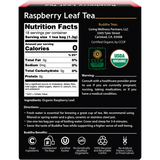 Buddha Teas Organic Herbal Raspberry Leaf Tea 18 Sachets — back pack image (UHP)