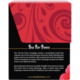 Buddha Teas Organic Herbal Raspberry Leaf Tea 18 Sachets — side pack image (UHP)