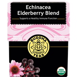 Buddha Teas Organic Herbal Tea Bags Echinacea Elderberry Blend 18pk — front pack image (UHP)