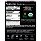 Buddha Teas Organic Herbal Tea Bags Meditation Moment 18pk — back pack image (UHP)