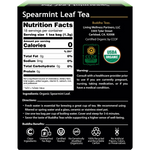 Buddha Teas Organic Herbal Tea Bags Spearmint Leaf Tea 18pk — back pack image (UHP)
