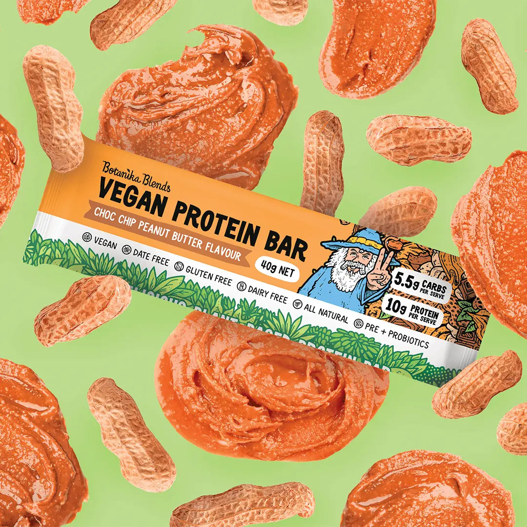 Botanika Blends Plant Protein Bar Choc Peanut Butter — official lifestyle image