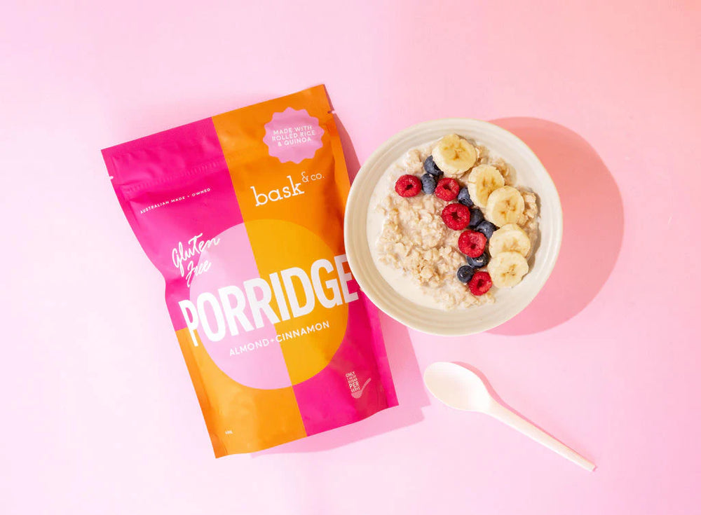 Bask & Co Almond & Cinnamon Gluten Free Porridge 400g