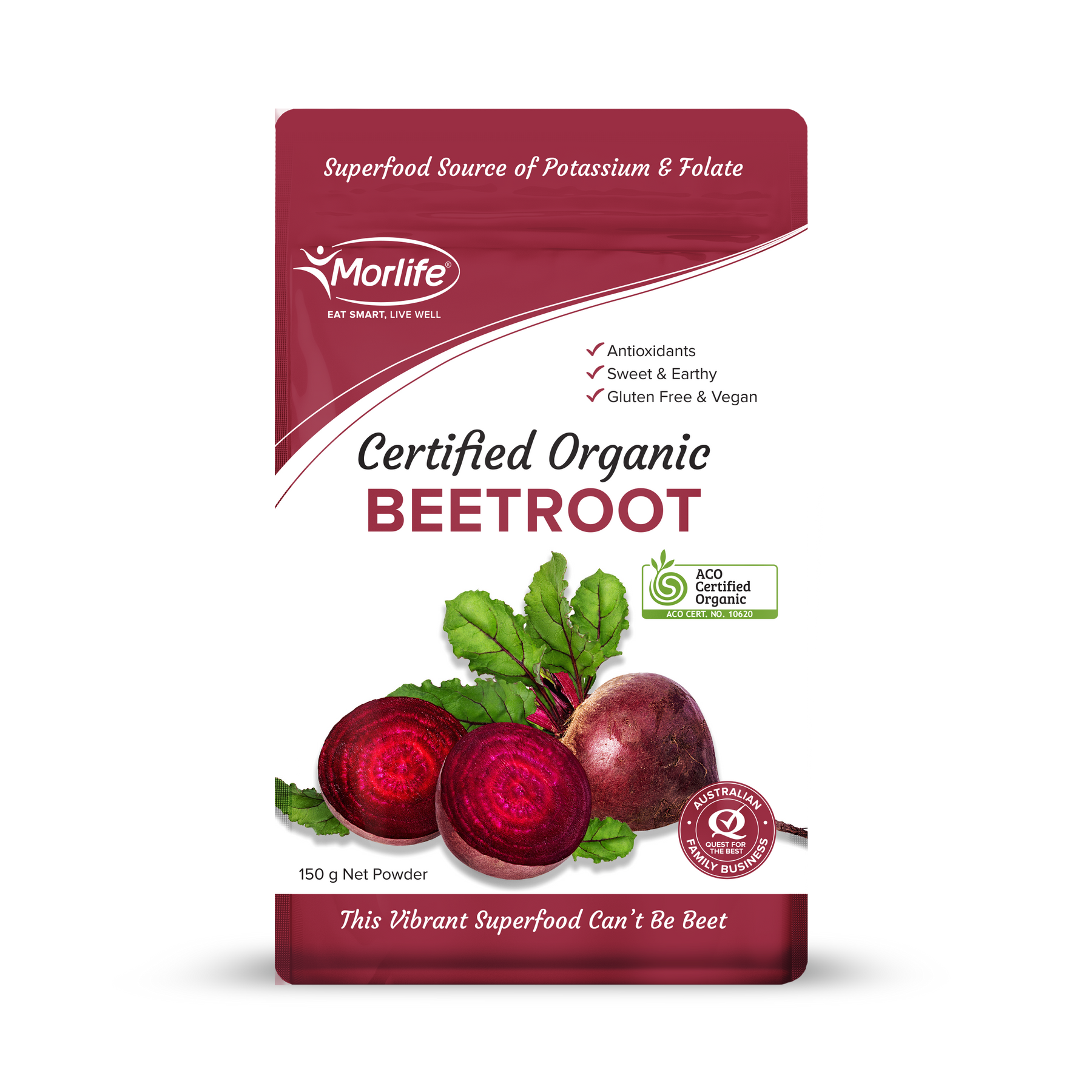 Morlife Organic Beetroot Powder 150g
