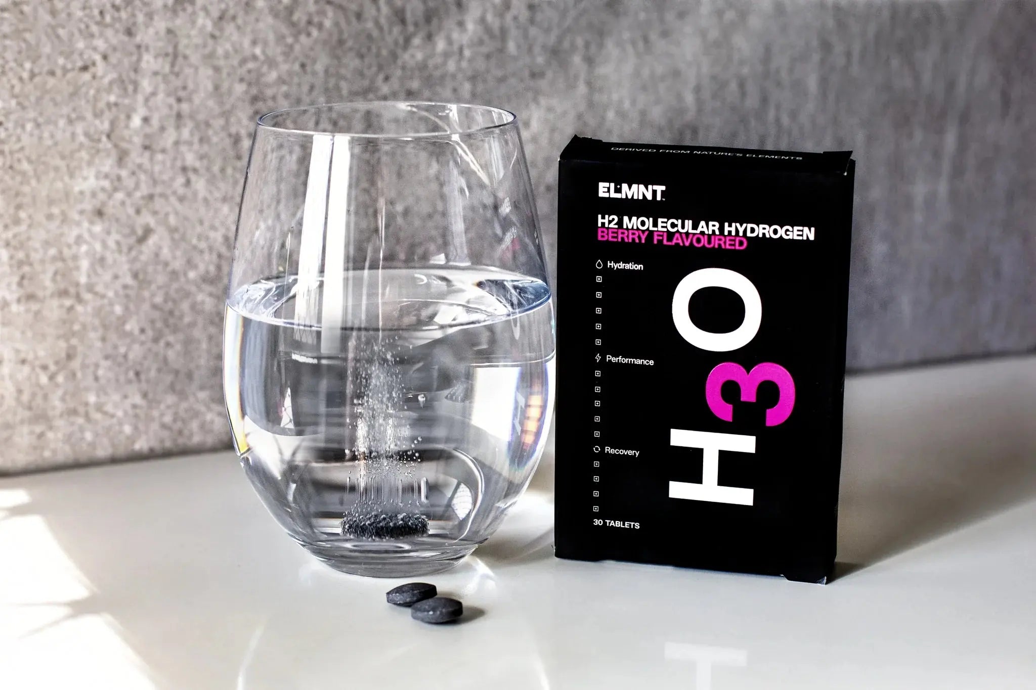 ELMNT H2 Molecular Hydrogen Water Tablets Berry 30pk ELMNT