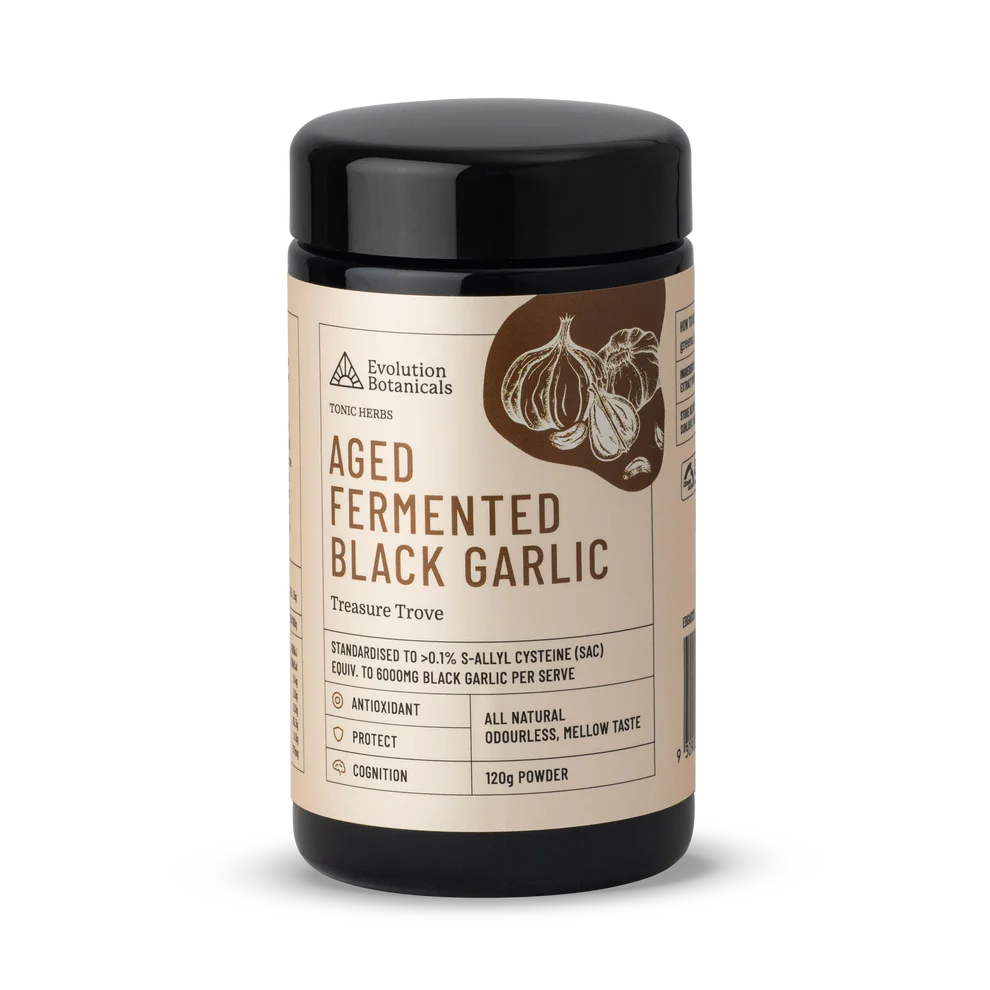 Evolution Botanicals Aged Fermented Black Garlic Powder 120g