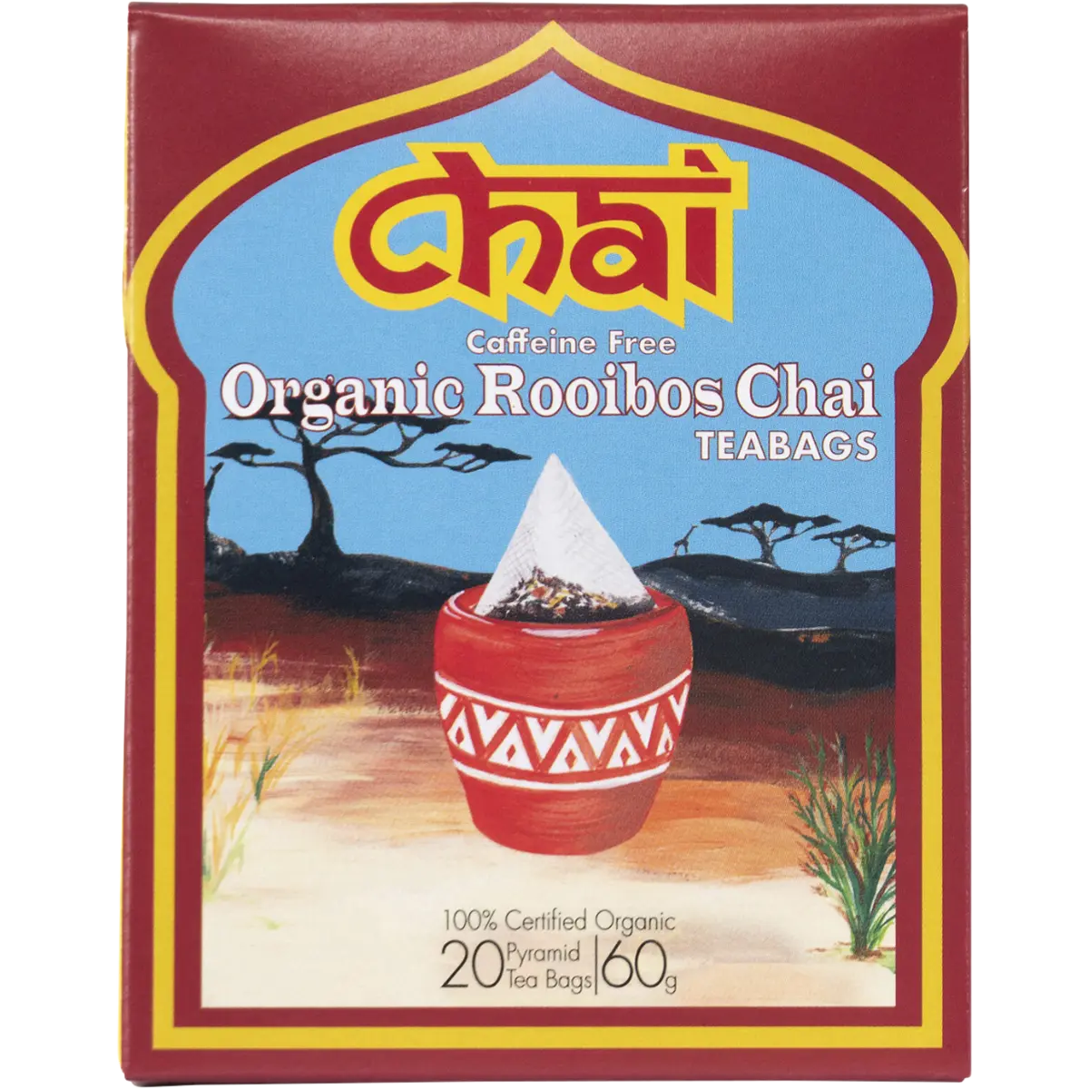 Chai Tea Organic Rooibos Chai Tea Bags 20pk