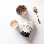 Hemp Foods Australia Chocolate Espresso Hemp Protein Shake — prepared shake lifestyle image