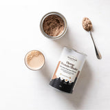 Hemp Foods Australia Chocolate Espresso Hemp Protein Shake — prepared shake lifestyle image