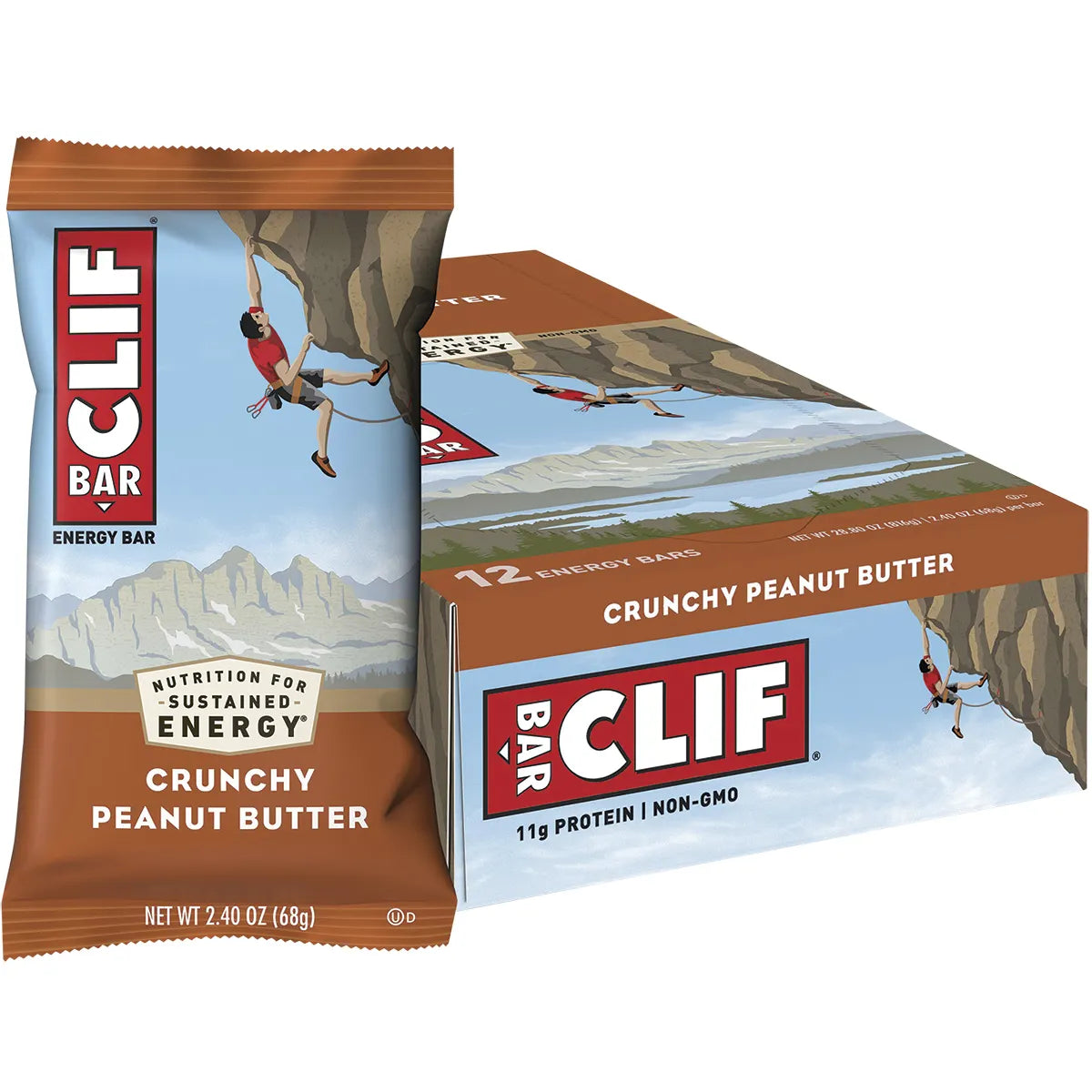 Clif Energy Bar Crunchy Peanut Butter 12x68g