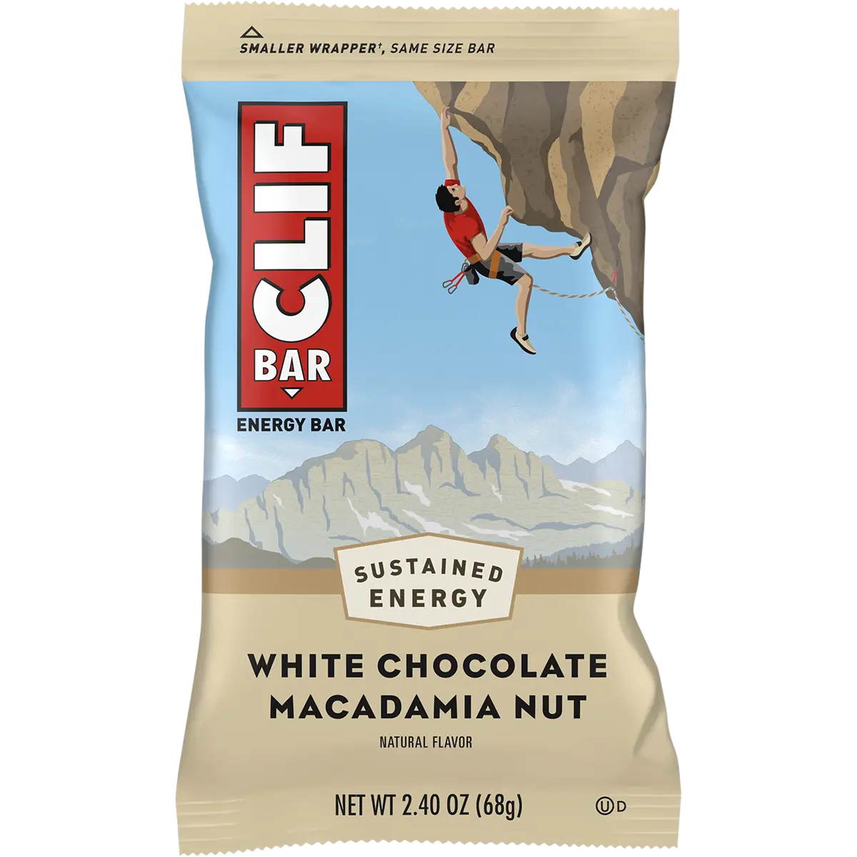 CLIF Energy Bar White Chocolate Macadamia 12x68g — official product image