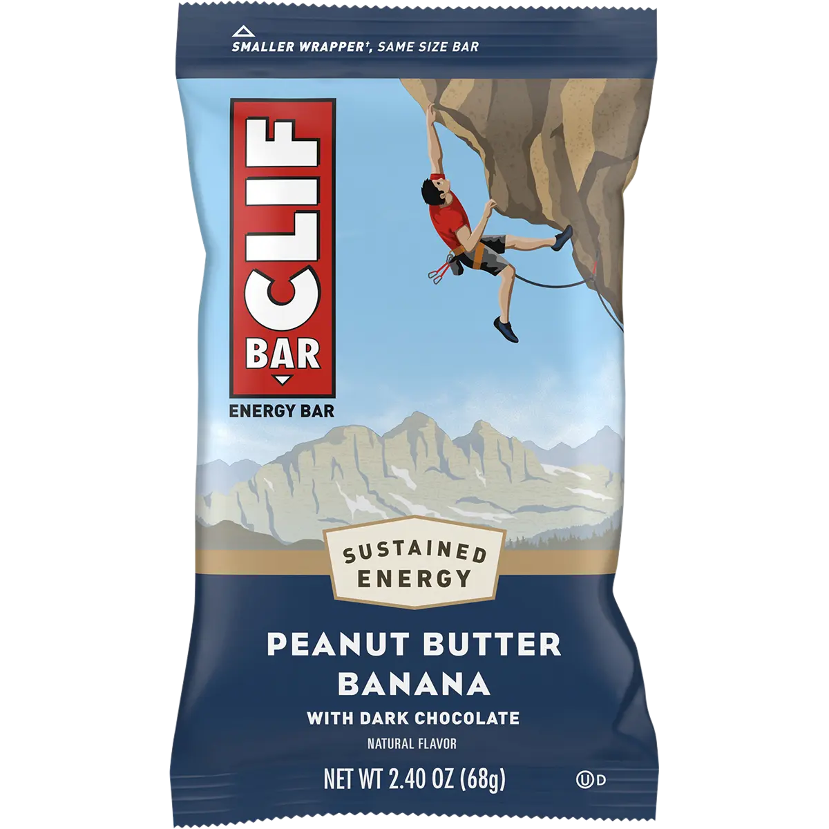 CLIF Energy Bar Peanut Butter Banana with Dark Chocolate 12x68g — official product image