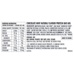 CLIF Builders Bar Chocolatey Mint 12x68g — back of pack and product information