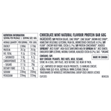CLIF Builders Bar Chocolatey Mint 12x68g — back of pack and product information