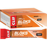 CLIF Bloks Energy Chews Orange 25mg Caffeine 18x60g — pack and display view