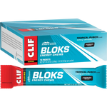 CLIF Bloks Energy Chews Tropical Punch 25mg Caffeine 18x60g — pack and display view