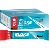 CLIF Bloks Energy Chews Tropical Punch 25mg Caffeine 18x60g — pack and display view