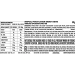 CLIF Bloks Energy Chews Tropical Punch 25mg Caffeine 18x60g — back of pack and product information