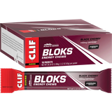CLIF Bloks Energy Chews Black Cherry 50mg Caffeine 18x60g — pack and display view