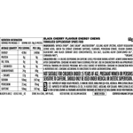 CLIF Bloks Energy Chews Black Cherry 50mg Caffeine 18x60g — back of pack and product information