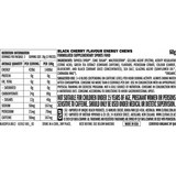 CLIF Bloks Energy Chews Black Cherry 50mg Caffeine 18x60g — back of pack and product information
