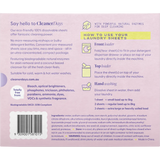 Cleaner Days Laundry Detergent Sheets Fragrance Free 60pcs — back pack image (UHP)