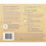 Cleaner Days Laundry Detergent Sheets Lemon + Eucalyptus 60pcs — back pack image (UHP)