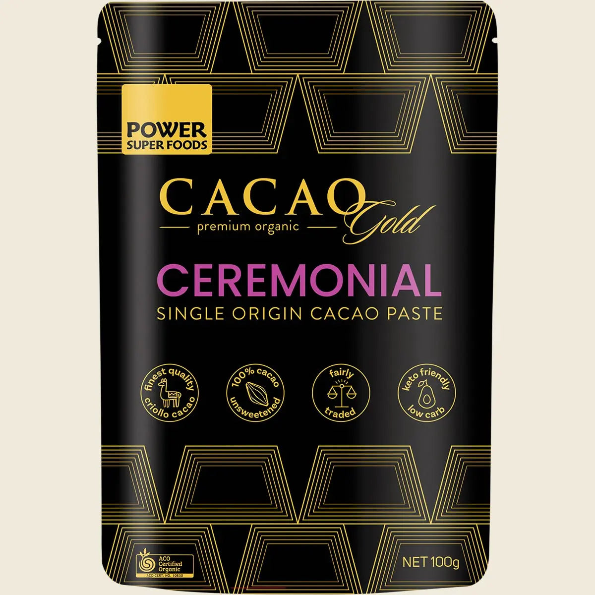 Power Super Foods Cacao Gold Paste 100g — exact UHP CP40 image