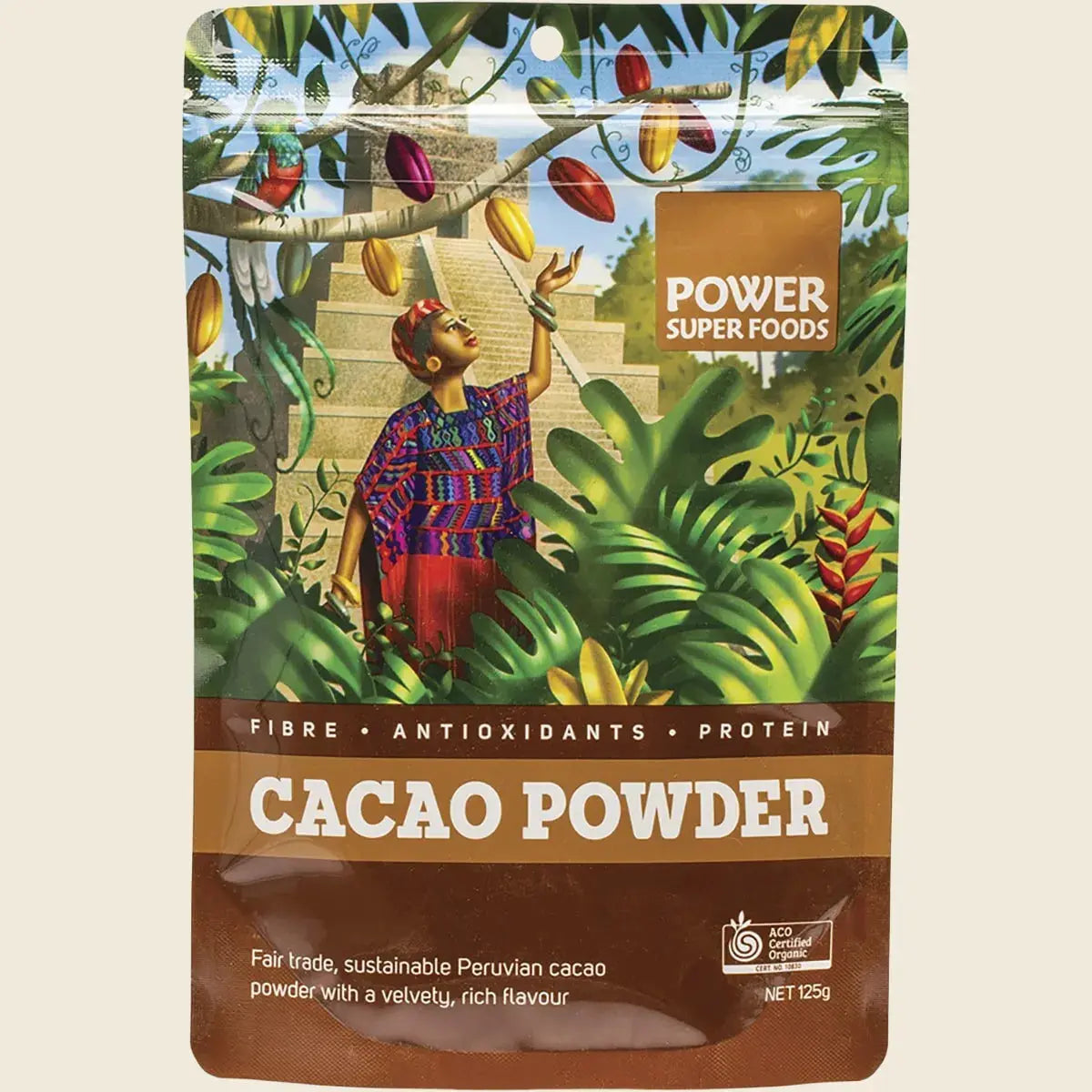 Power Super Foods Organic Cacao Powder - Origin