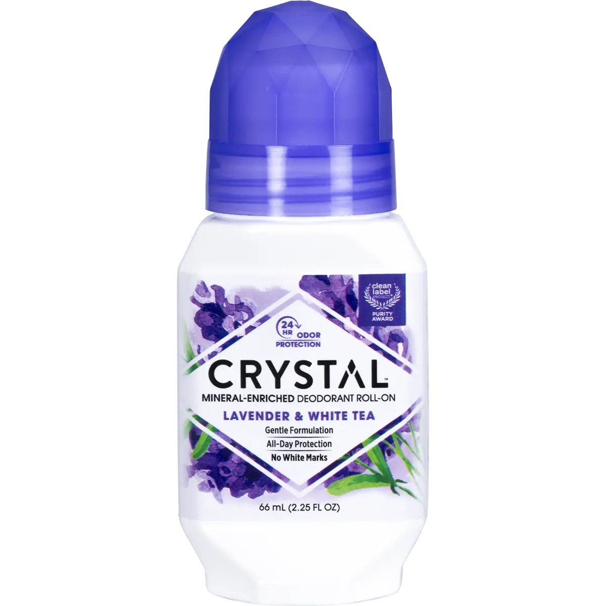 Crystal Roll-On Deodorant Lavender & White Tea 66ml