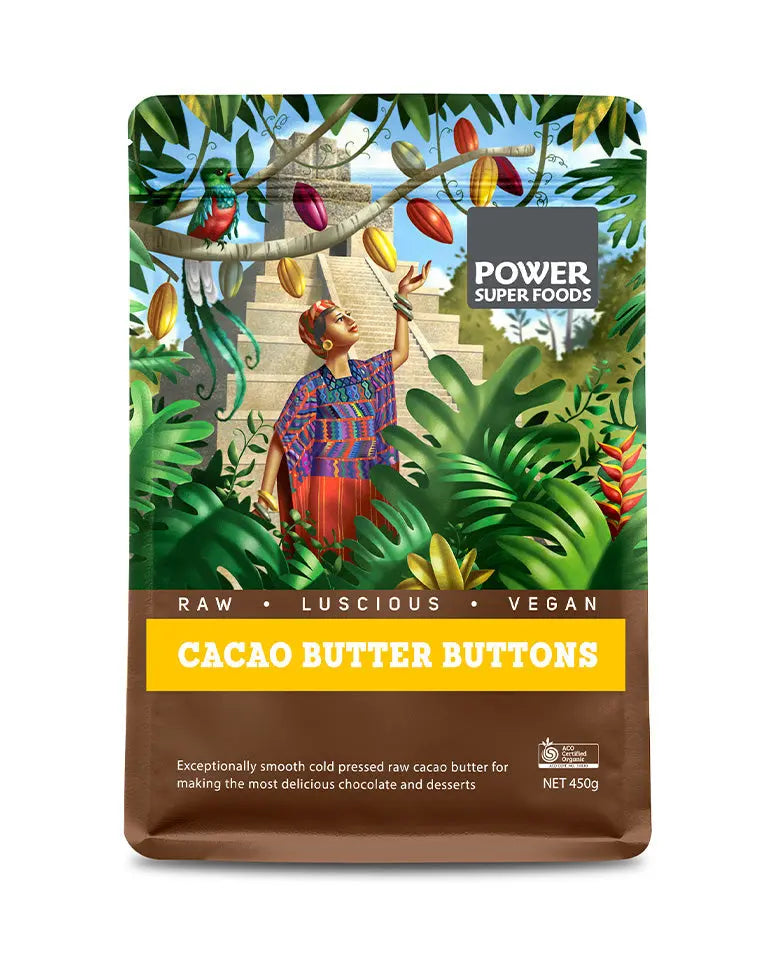 Power Super Foods Raw Organic Cacao Butter Chunks
