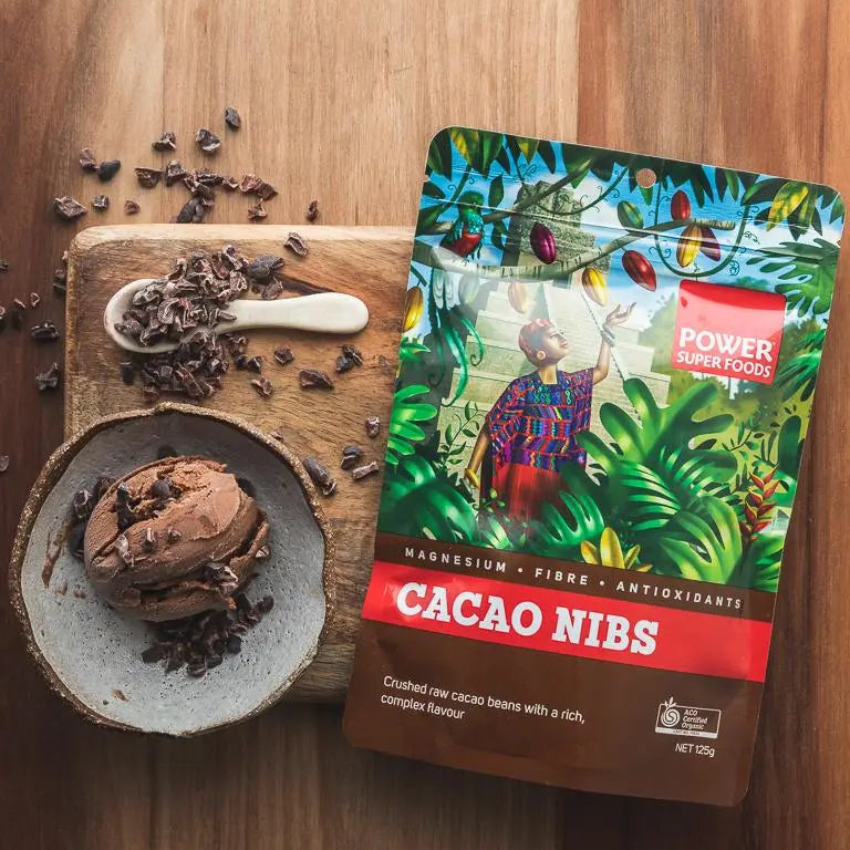 Power Super Foods Organic Cacao Nibs Raw - Origin — official Power Super Foods image