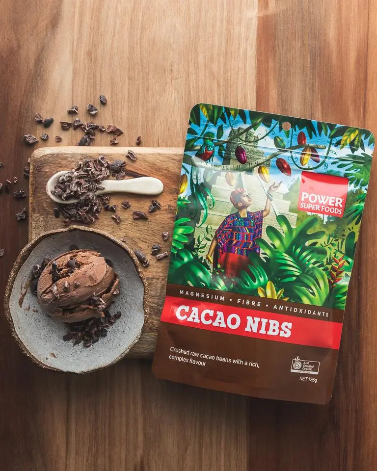 Power Super Foods Organic Cacao Nibs Raw - Origin — official Power Super Foods image
