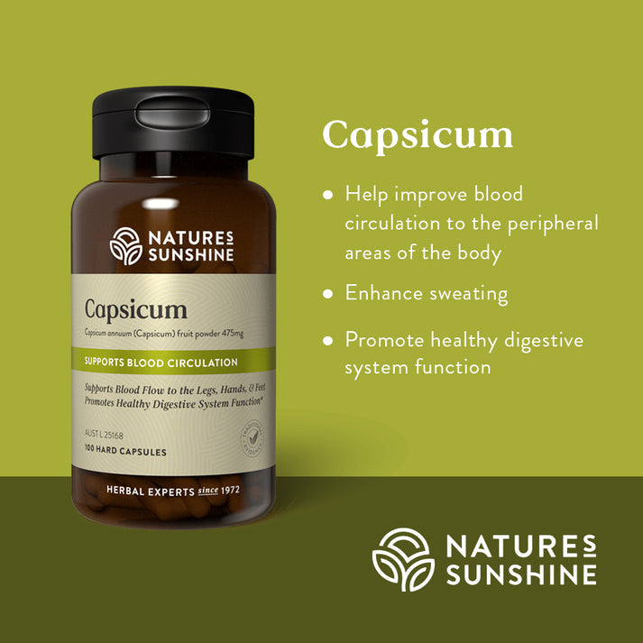 Nature's Sunshine Capsicum 475mg 100c