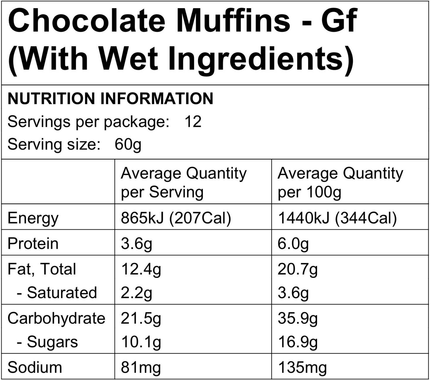Food to Nourish Chocolate Muffin Mix 360g