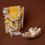 Happy Way Choc Banana Whey Protein Powder lifestyle image