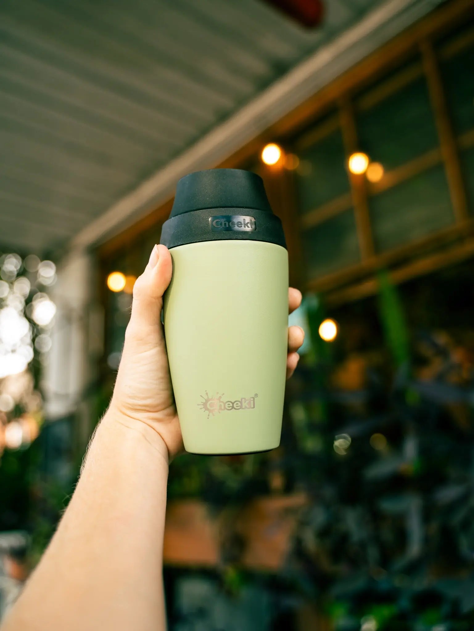 Cheeki Coffee Mug Evergreen 350ml lifestyle