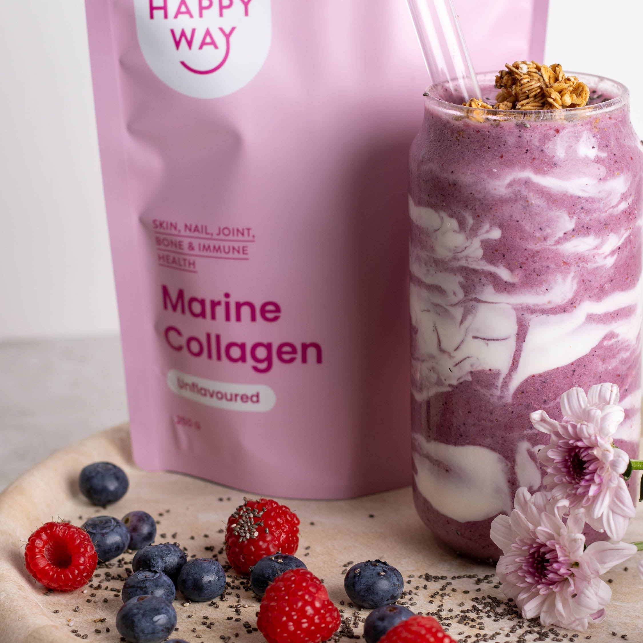 Happy Way Marine Collagen Unflavoured 250g