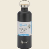 Cheeki Stainless Steel Bottle Matte Black Thirsty Max 1.6L, verified original supplier image