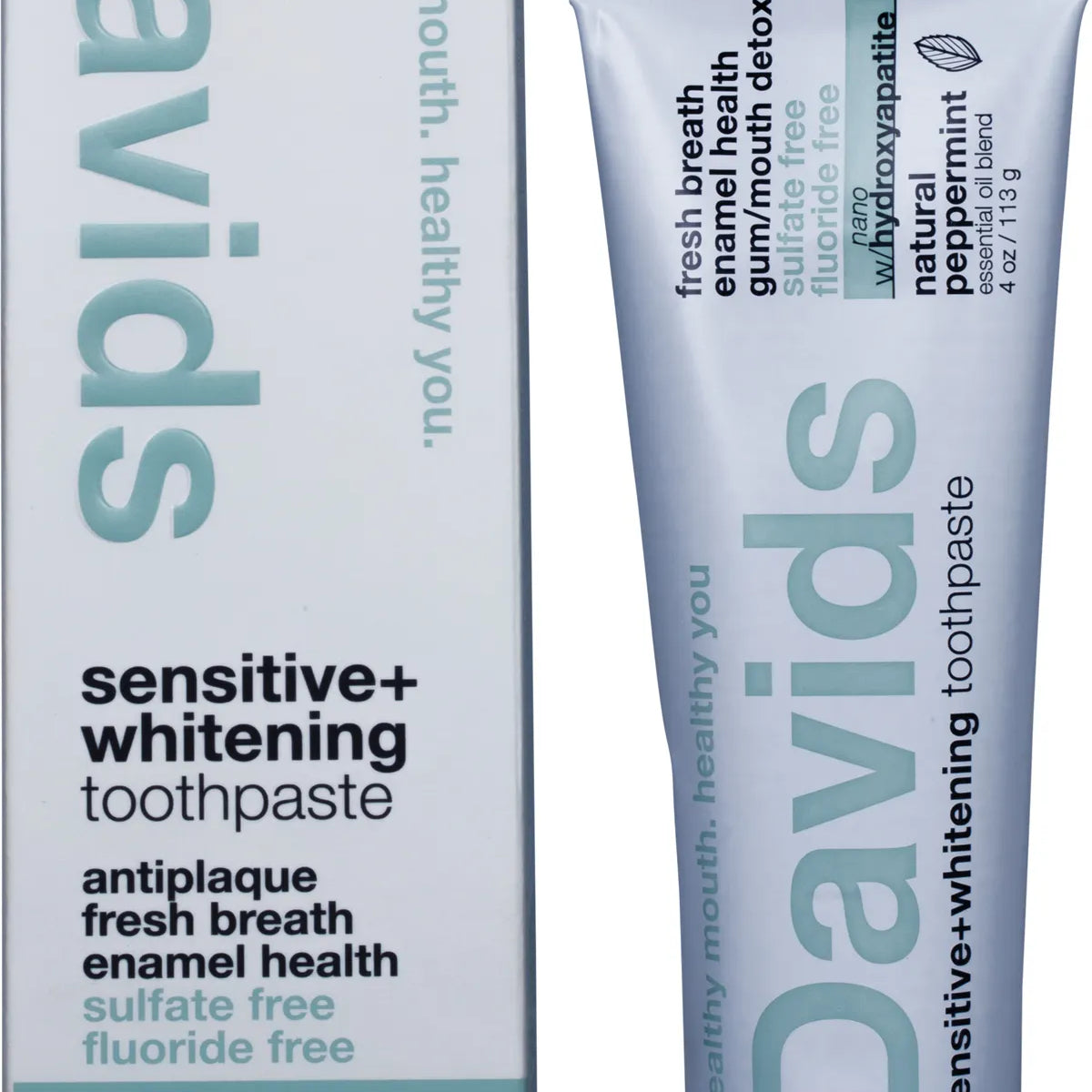 Davids Toothpaste Sensitive + Whitening Peppermint