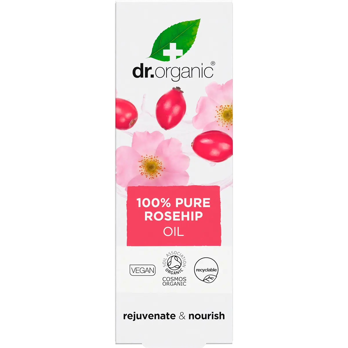 Dr. Organic Rosehip Oil 100% Pure 50ml — official UHP product image 3