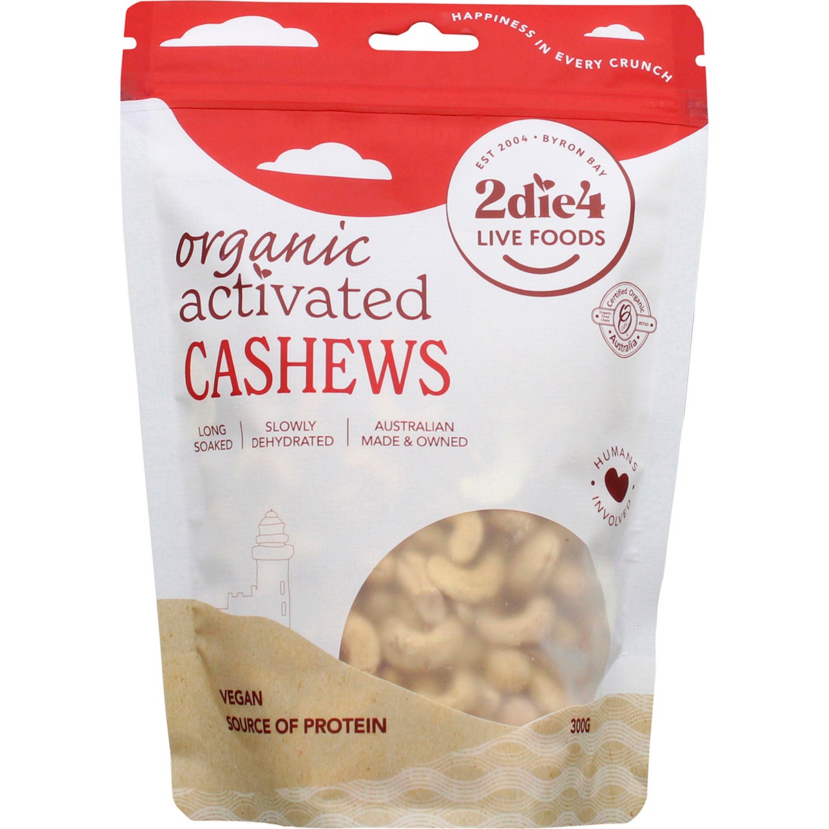 2DIE4 LIVE FOODS Organic Activated Cashews 300g