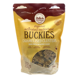 2die4 Live Foods Organic Activated Buckies Caramelised Clusters 400g — front pack image (UHP)