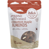 2DIE4 Organic Activated Almonds Cinnamon Maple 250g — front pack image (UHP)
