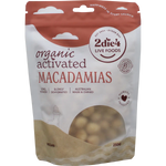 2DIE4 LIVE FOODS Organic Activated Macadamias 250g — front pack image (UHP)