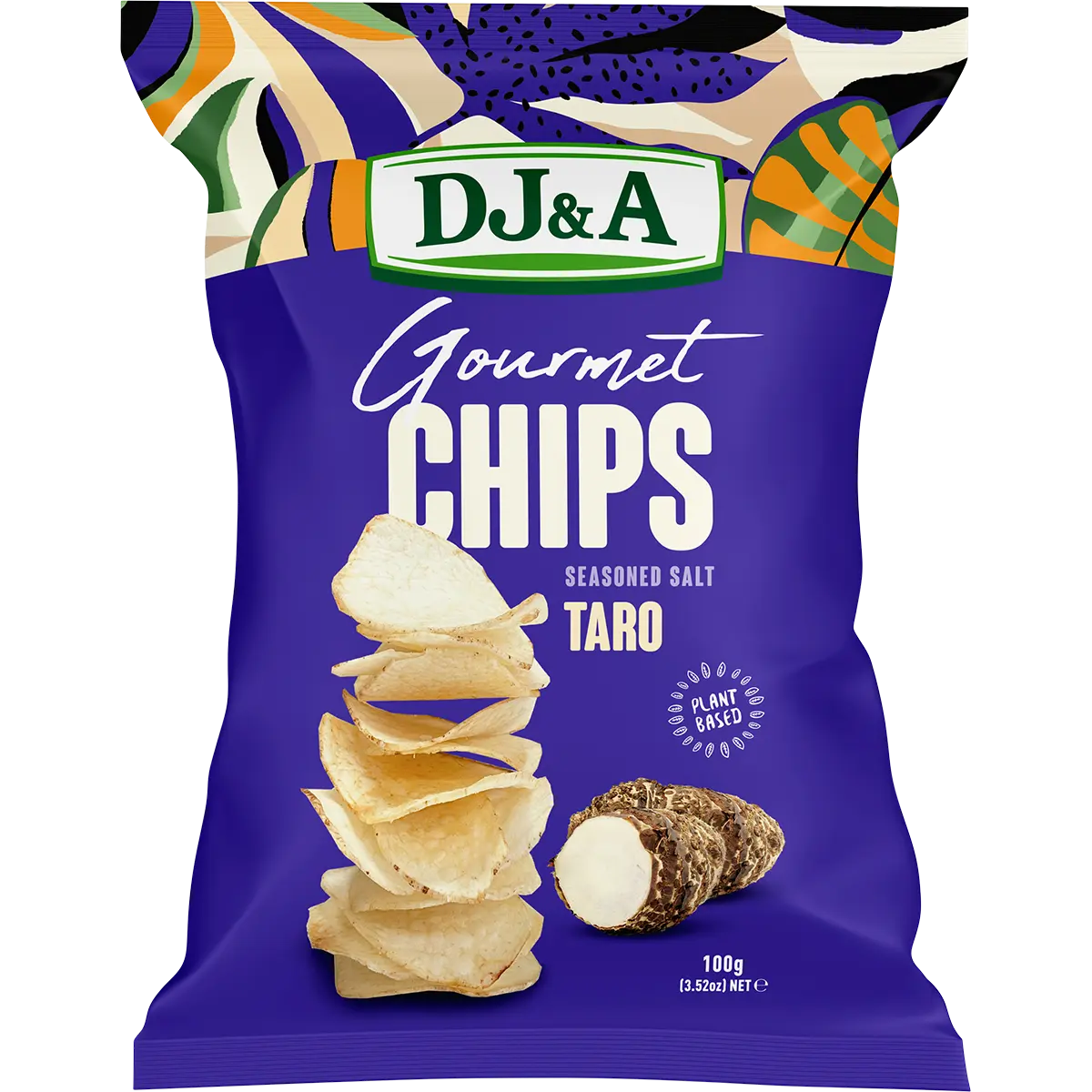 DJ&A Gourmet Chips Taro Seasoned Salt 5x100g lifestyle image